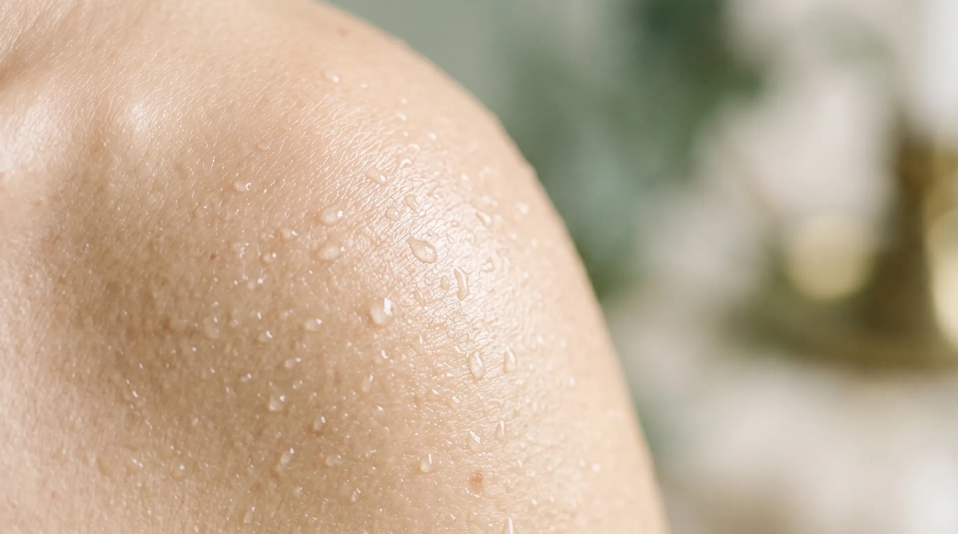 Close-up of clear, dewy skin after Ellipse IPL skin rejuvenation